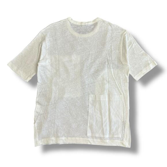 Joseph White Linen Oversized Pocket Tee S Quiet Luxury Minimalist Capsule‎ - Picture 5 of 10